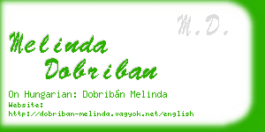 melinda dobriban business card